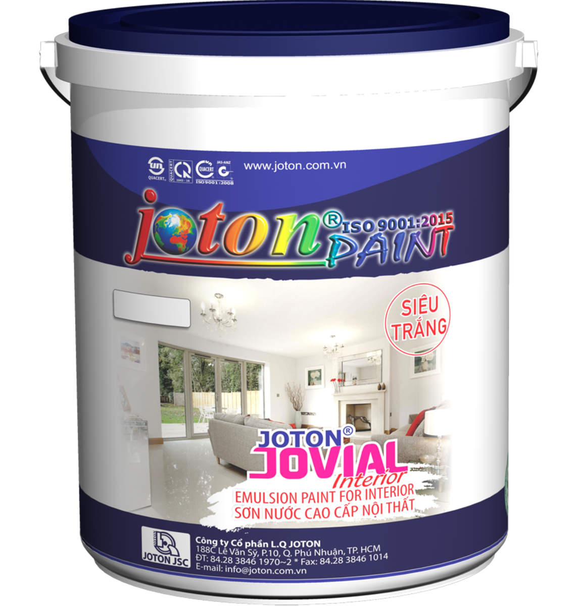 SƠN NỘI THẤT SIÊU TRẮNG JOTON JOVIAL /Super White Interior Emulsion Paint